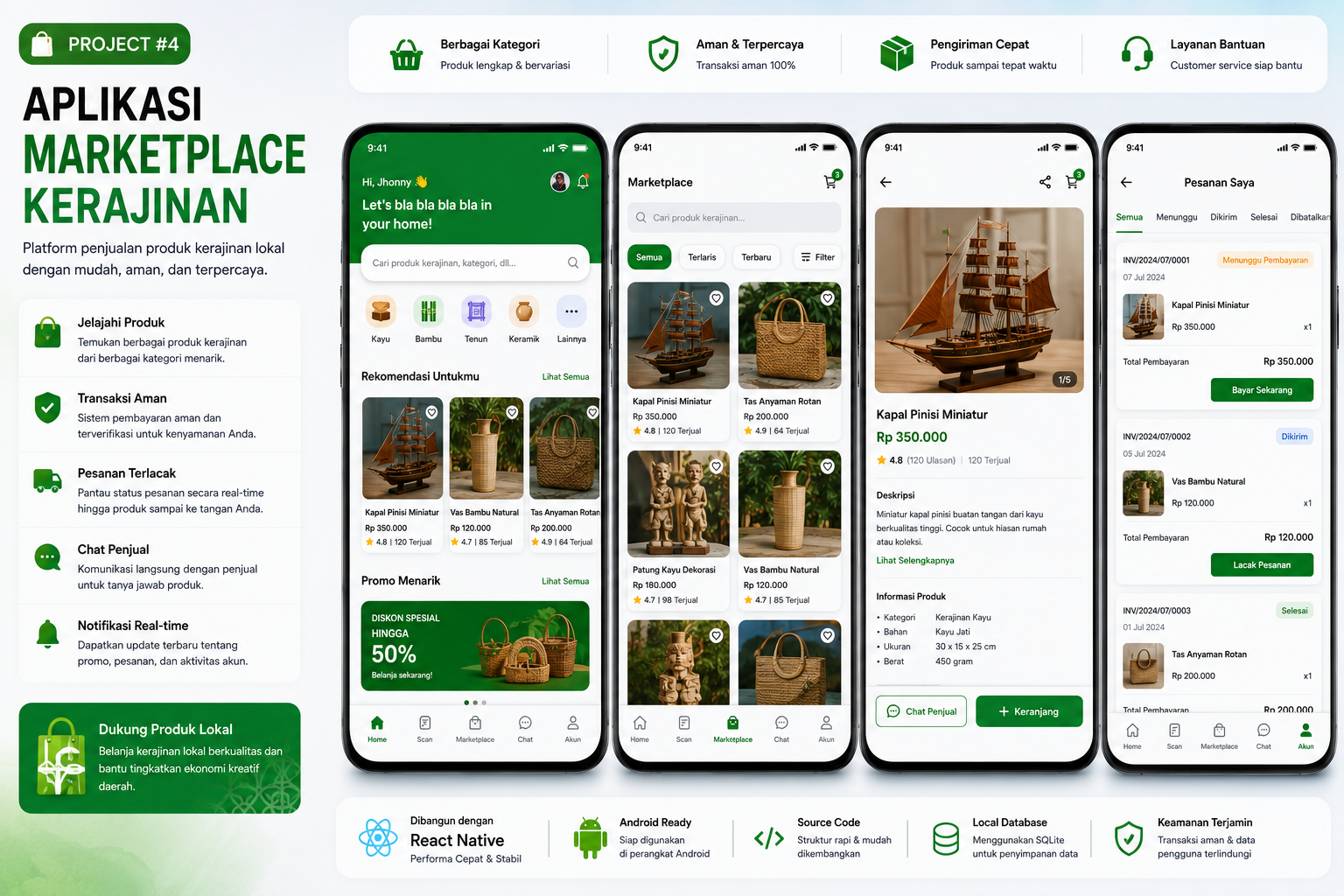 Aplikasi marketplace kerajinan