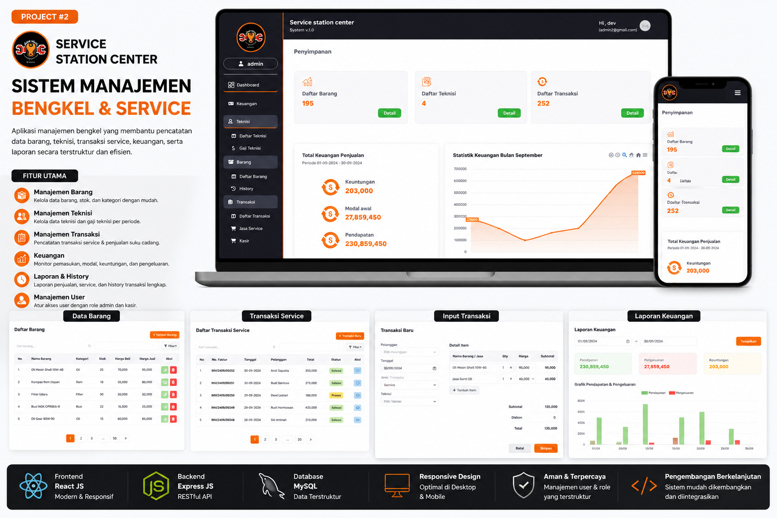 Sistem manajemen bengkel dan service
